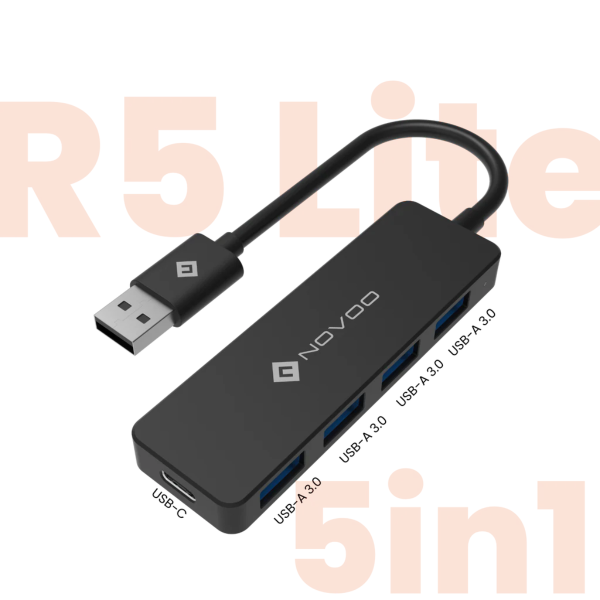 NOVOO R5 Lite - Adaptateur USB 5 en 1 - Arame Business Trading - Le meilleur de l'électroménager au Sénégal